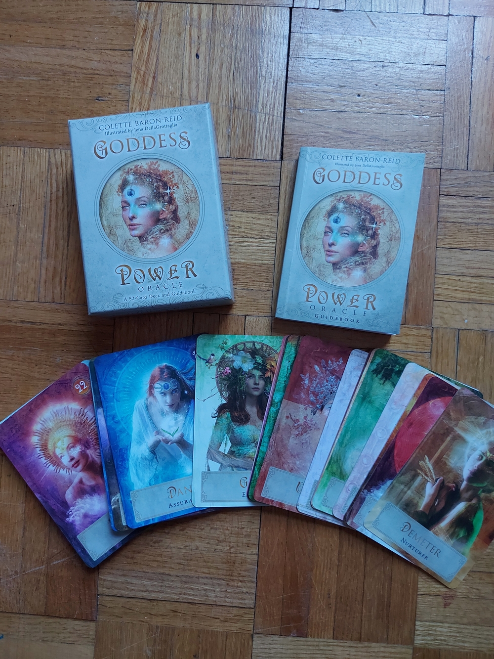 Goddess Power Oracle Card Deck with Guidebook - White & Cream Artwork